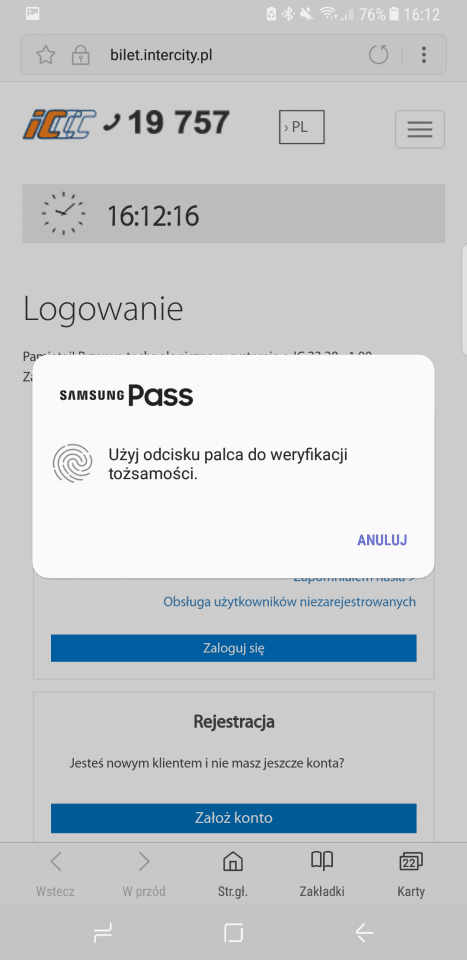 Samsung Pass aplikacje Samsunga