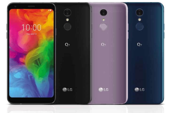 LG Q7 Smartfon telefon kolory