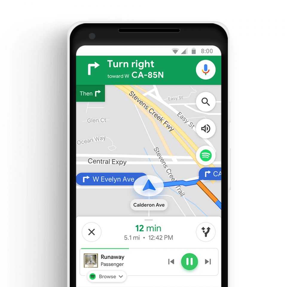 Aktualizacja Google Maps Spotify