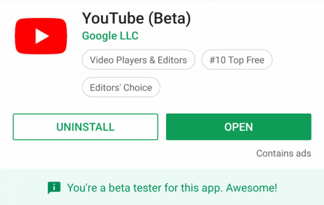 youtube beta