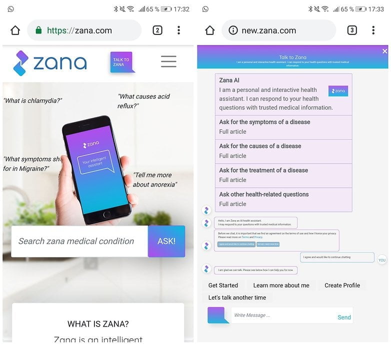 startupy na smartfony Zana 