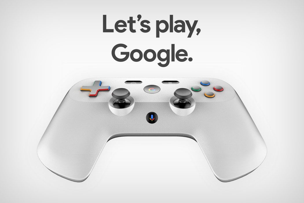 kontroler google platforma do gier koncept