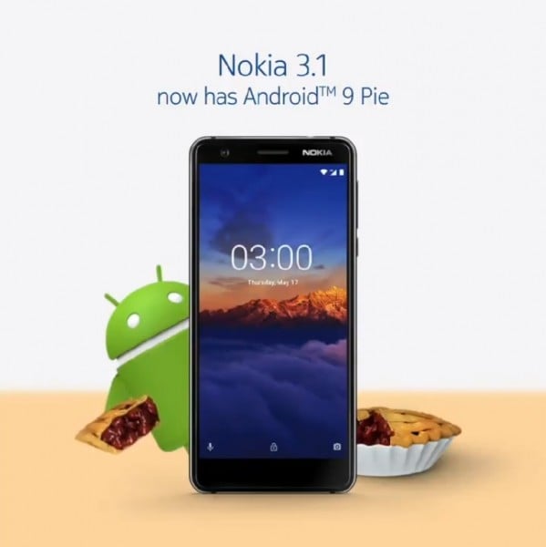 Nokia 3.1 Android 9 Pie