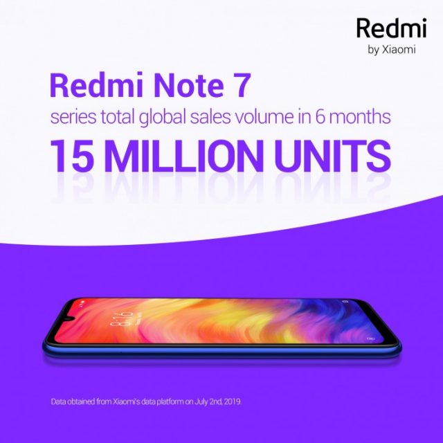 Redmi Note 7 15 milionów