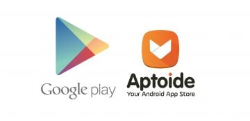 aptoide google play logotypy