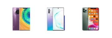 huawei mate 30 pro samsung galaxy note10 apple iphone 11 pro max bateria