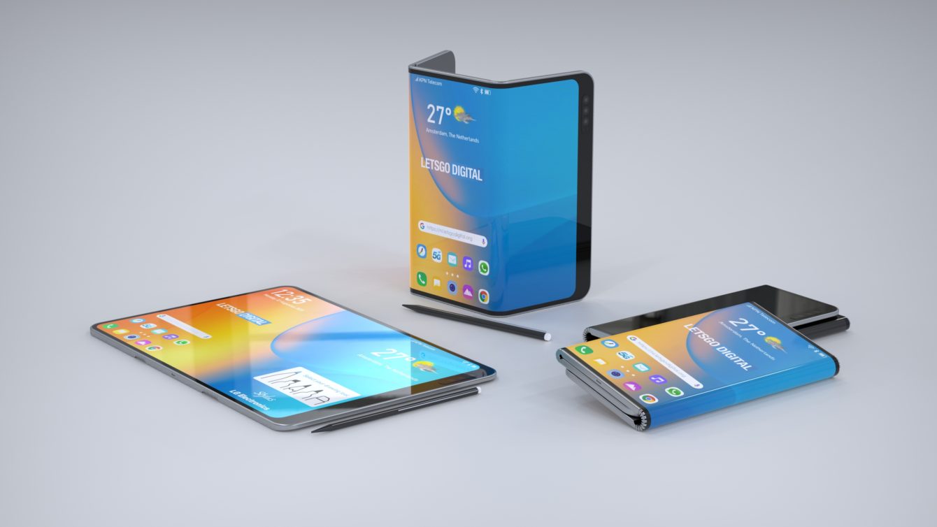 LG składany smartfon patent