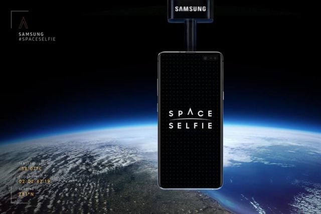 Samsung Galaxy S10 5G poleci w kosmos