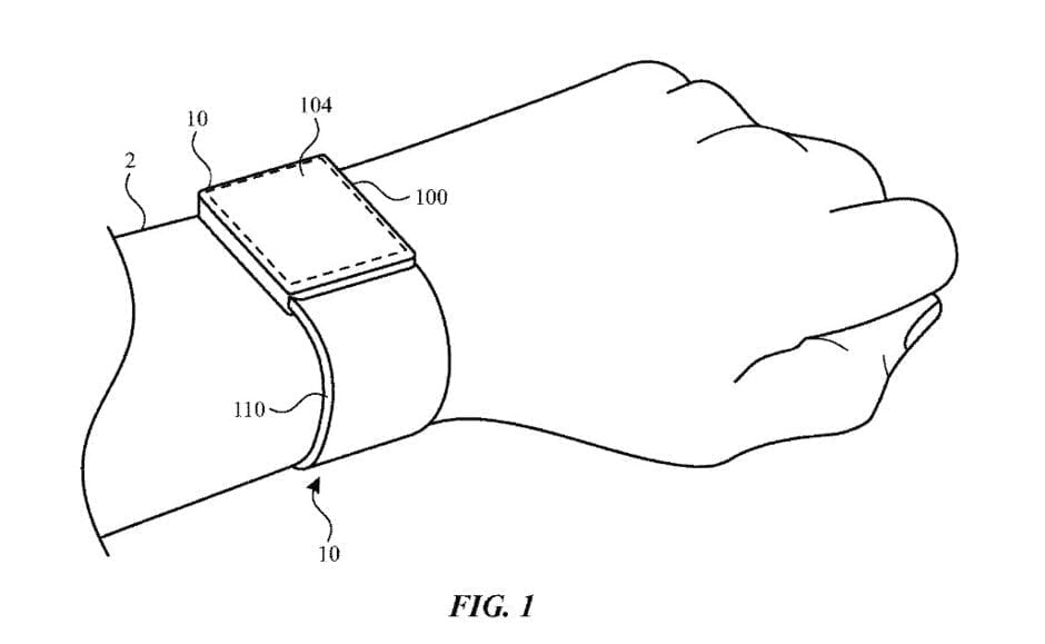 apple watch touch id pasek patent