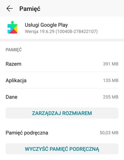 Naprawa błędu Google Play