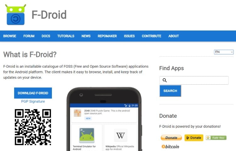 F-Droid Alternatywy Google Play