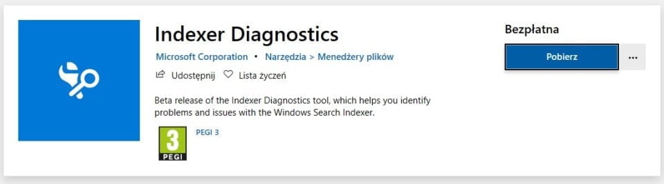 Problemy Windows 10 Indexer Diagnostics