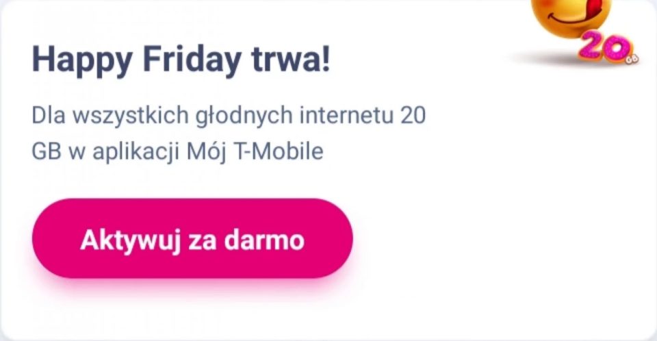 T-Mobile darmowy internet