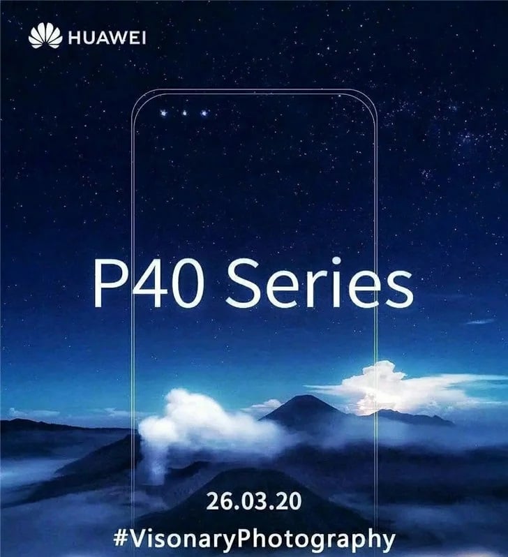 Huawei P40 potrójny przedni aparat