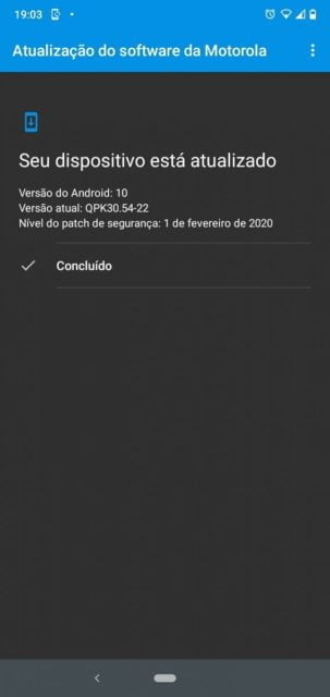 Motorola One Android 10 