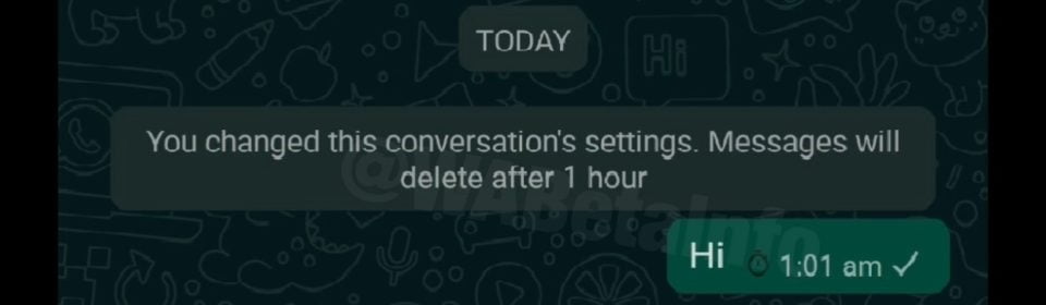 whatsapp usuwanie wiadomosci czas