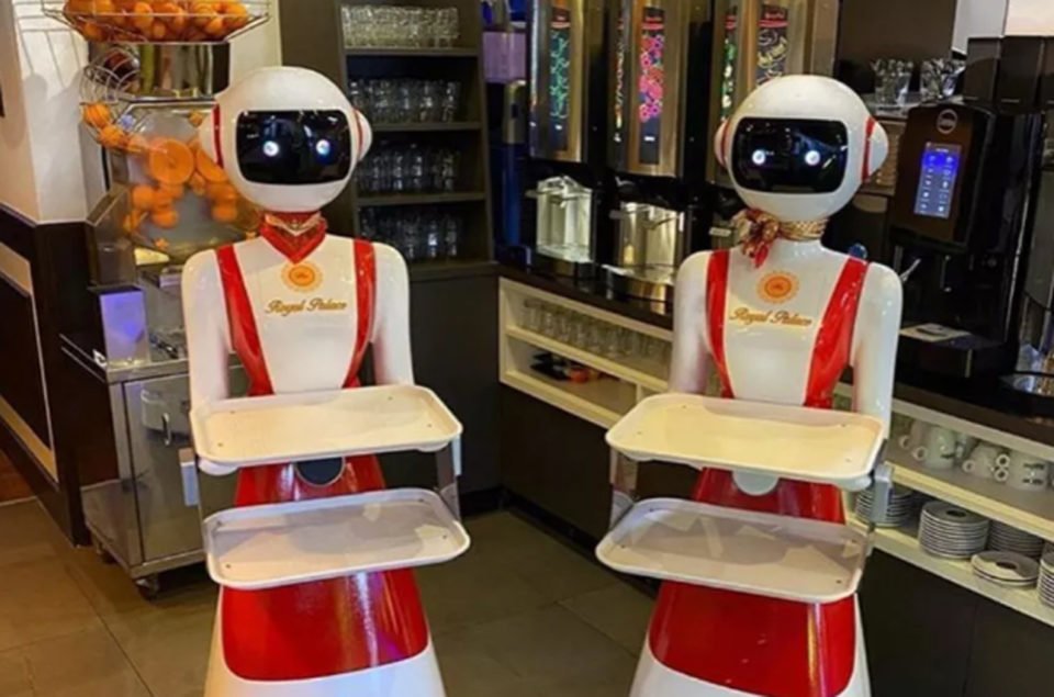 Roboty w restauracji Royal Palace