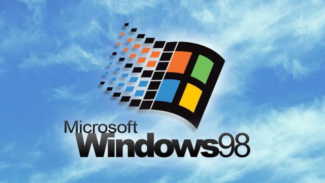 Windows 98 w przeglądarce Aktualizacja Windows na Marsie