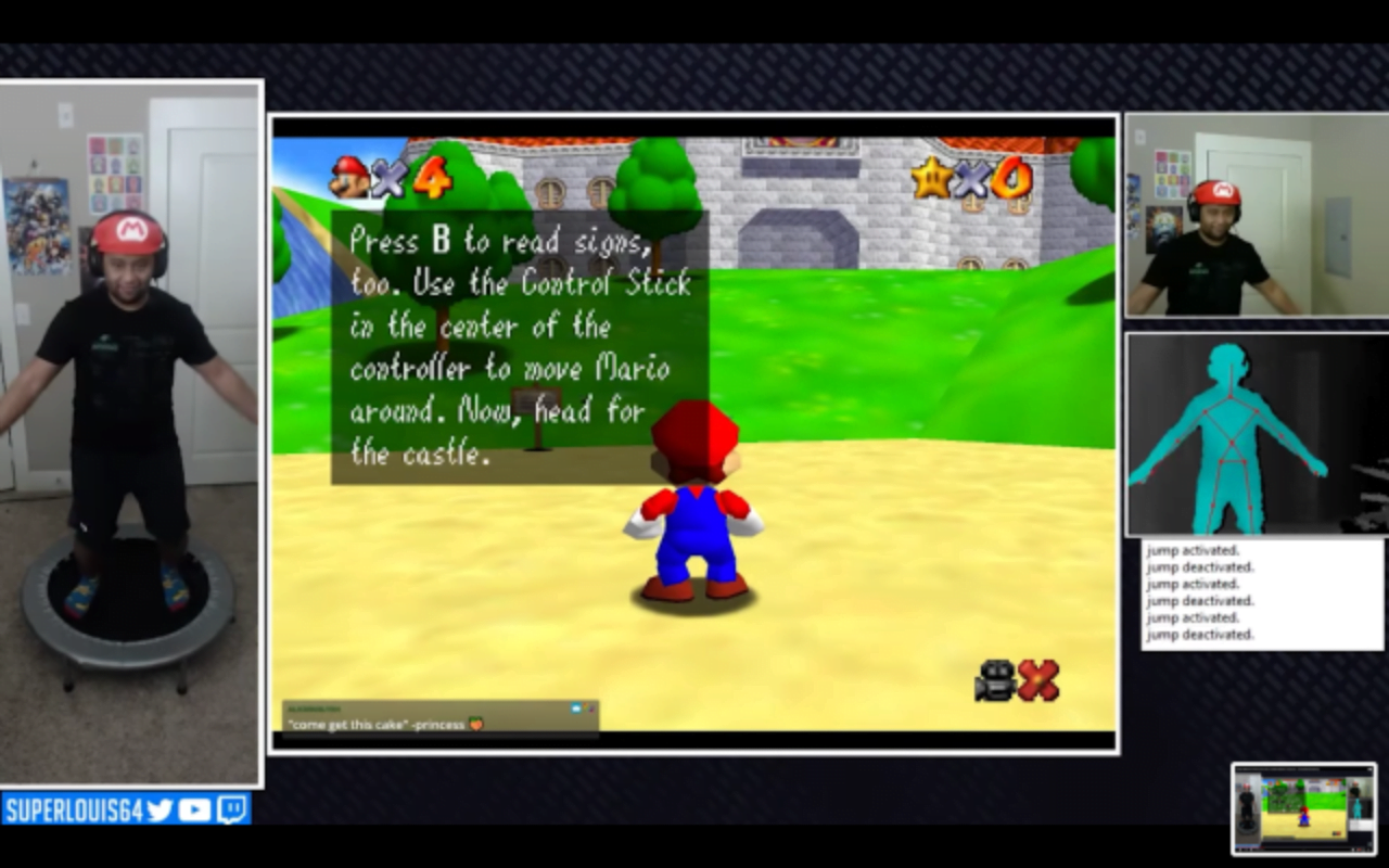 Kinect mod Super Mario 64
