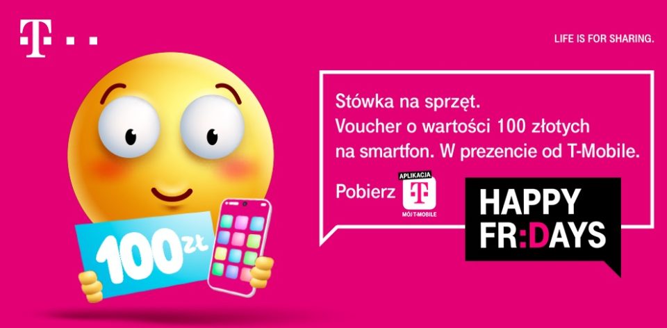 t-mobile 100 zł zakup smartfona