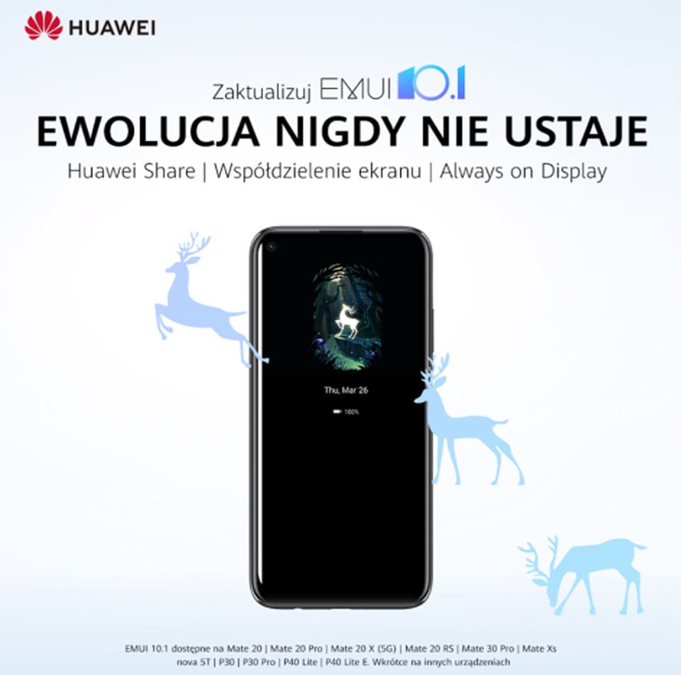 Smartfony z EMUI 10.1 w Polsce
