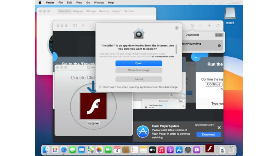 Fałszywy Adobe Flash problemem na Mac OS