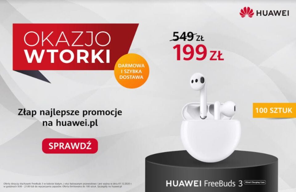 Huawei FreeBuds 3 promocja