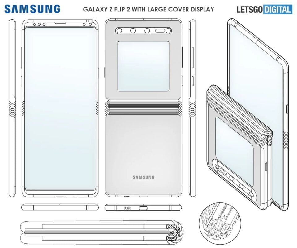 Samsung Galaxy Z Flip 2 z nowym zawiasem