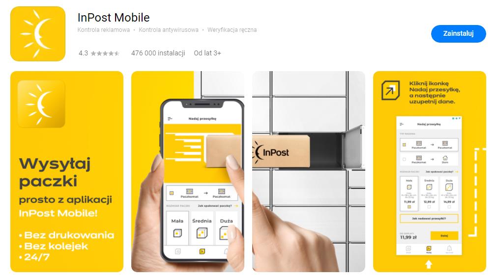 inpost mobile appgallery huawei mobile services