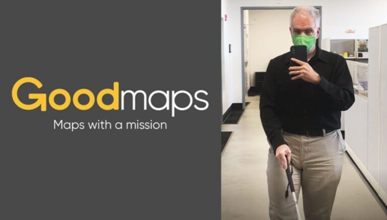 GoodMaps Explore nawigacja dla niewidomych budynki