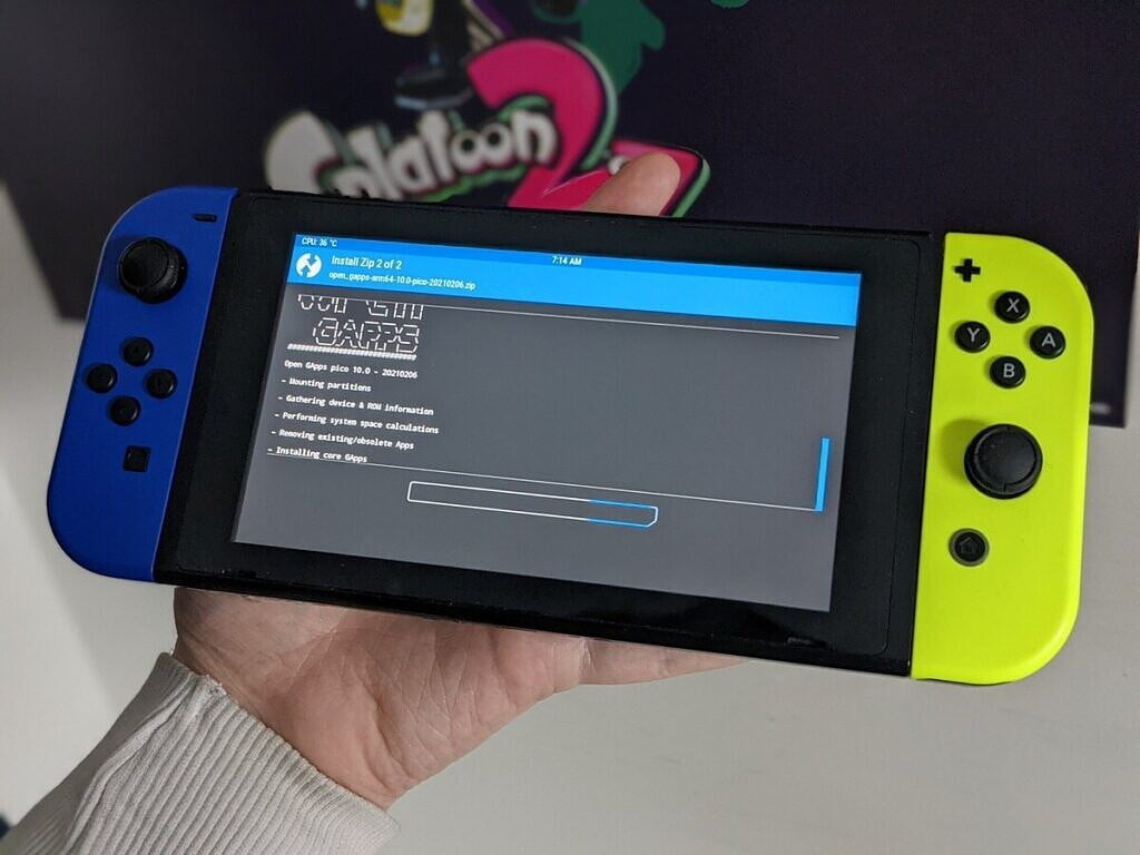 Android 10 na Nintendo Switch