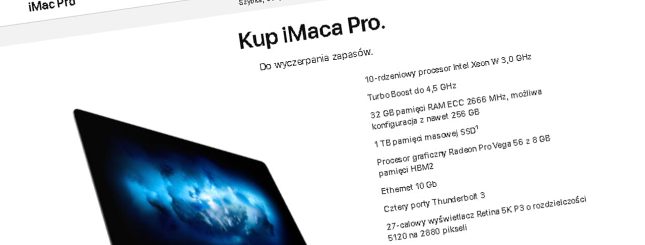 iMac Pro Apple koniec