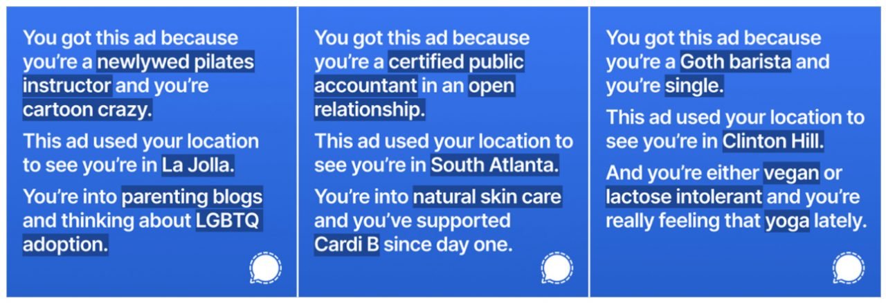 Signal reklamy Facebook