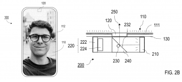 aparat w ekranie google patent pixel