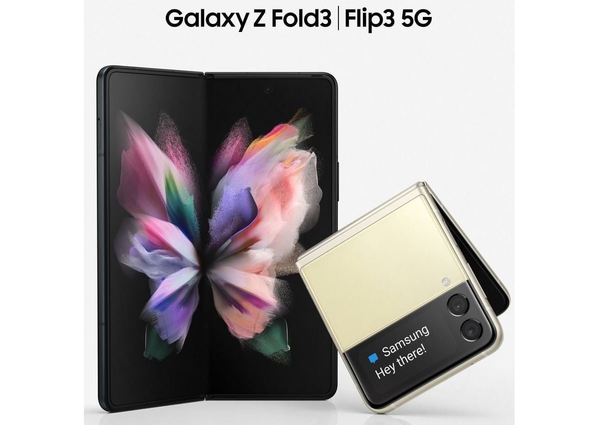 Samsung Galaxy Z Fold3 Flip 3 render