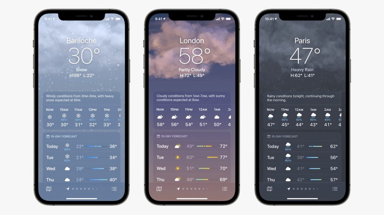 iOS 15 weather
