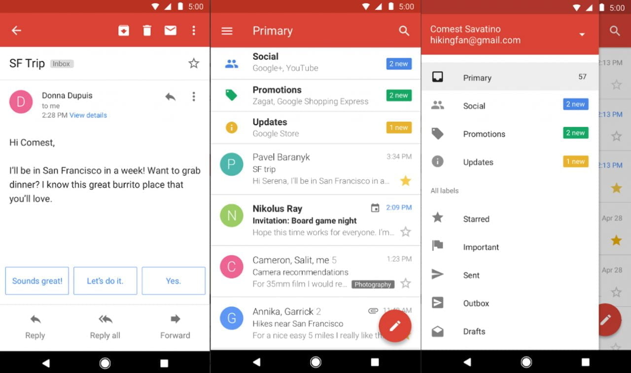 Gmail Go Google Play Store