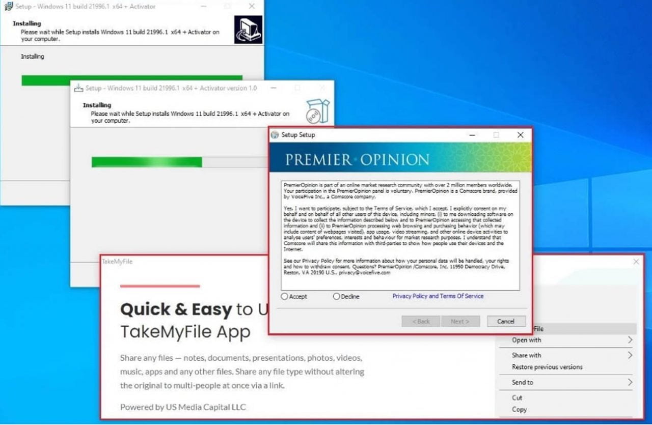 Instalacja Windows 11 oszustwo