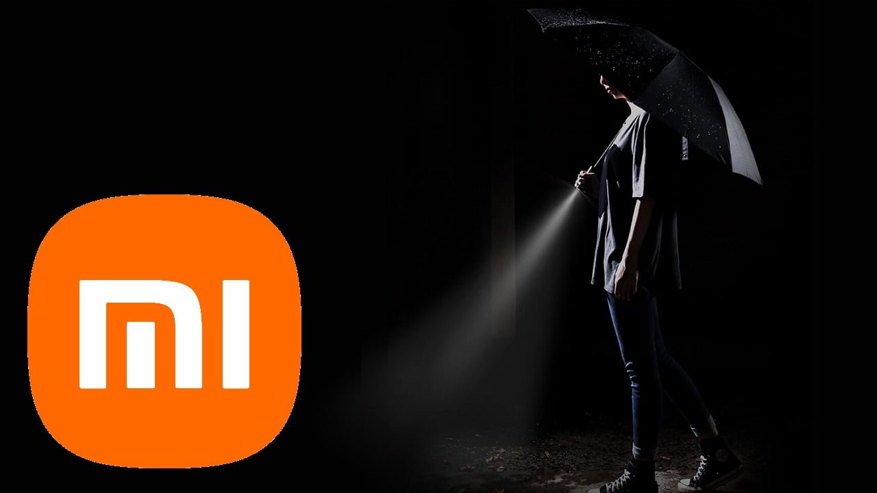 Xiaomi parasolka z latarką