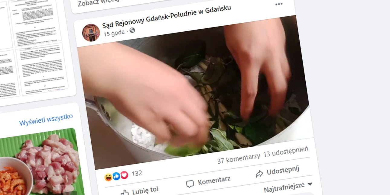 Sąd Rejonowy Gdańsk-Południe Facebook