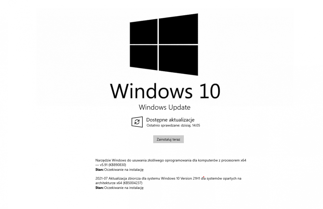 sierpniowy update Windows 10 Update