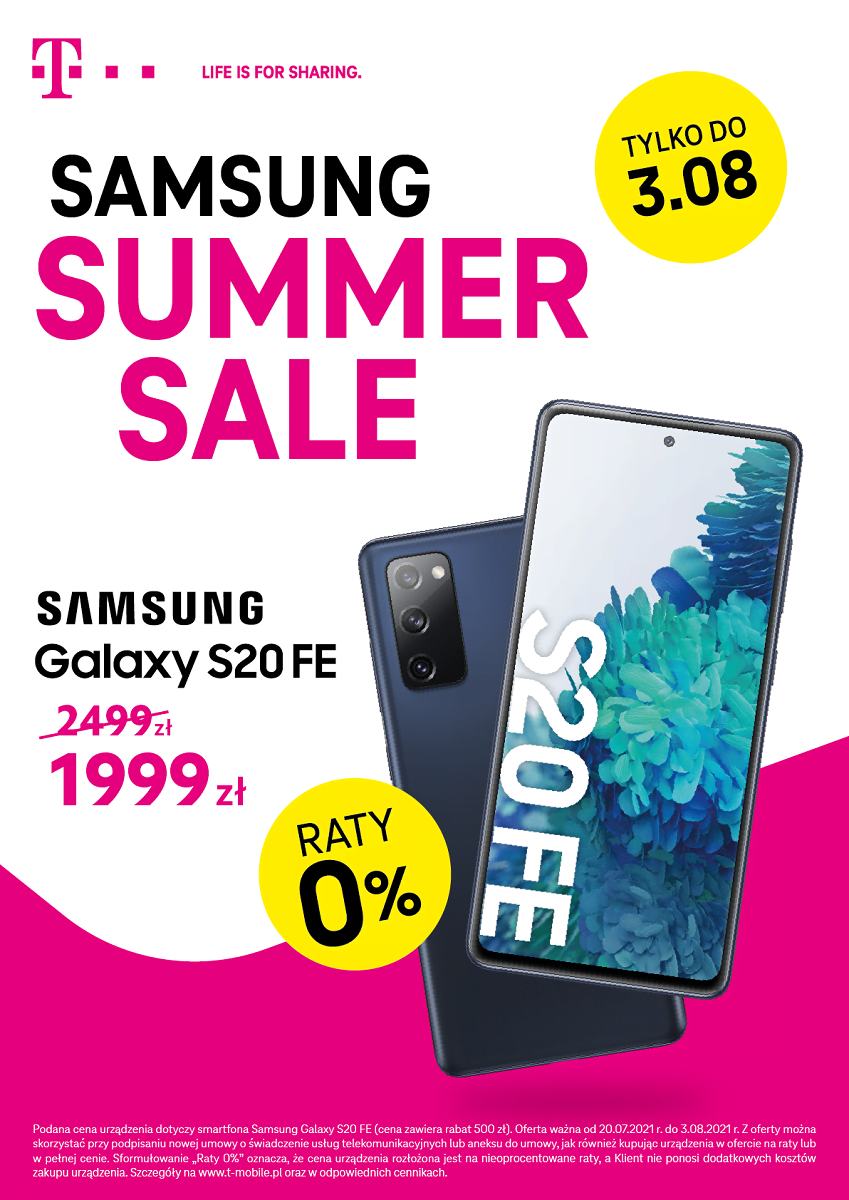 Samsung Galaxy S20 FE promocja taniej
