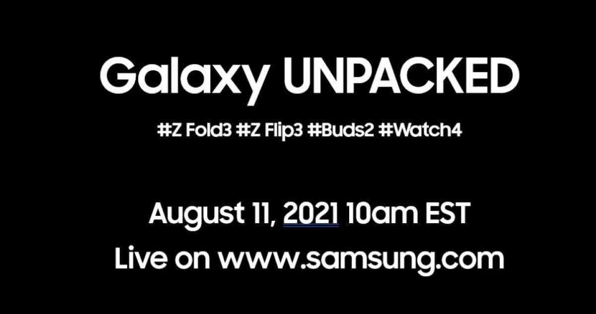 samsung galaxy unpacked z fold 3 flip3 buds2 watch4