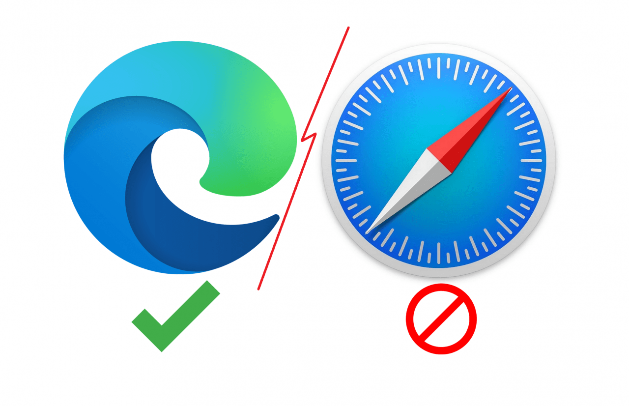 Microsoft Edge vs Safari Apple