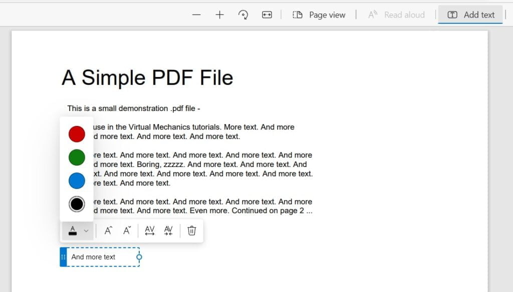 Edytor PDF Microsoft Edge