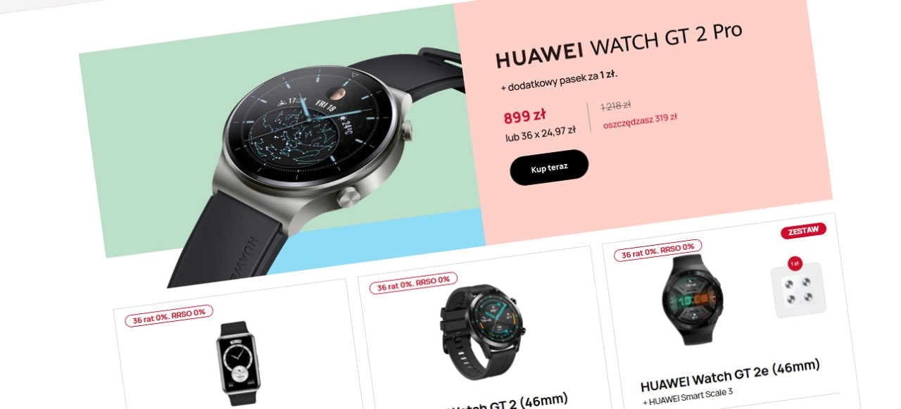 Huawei promocje smartwatch