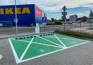IKEA stacje ładowania aut