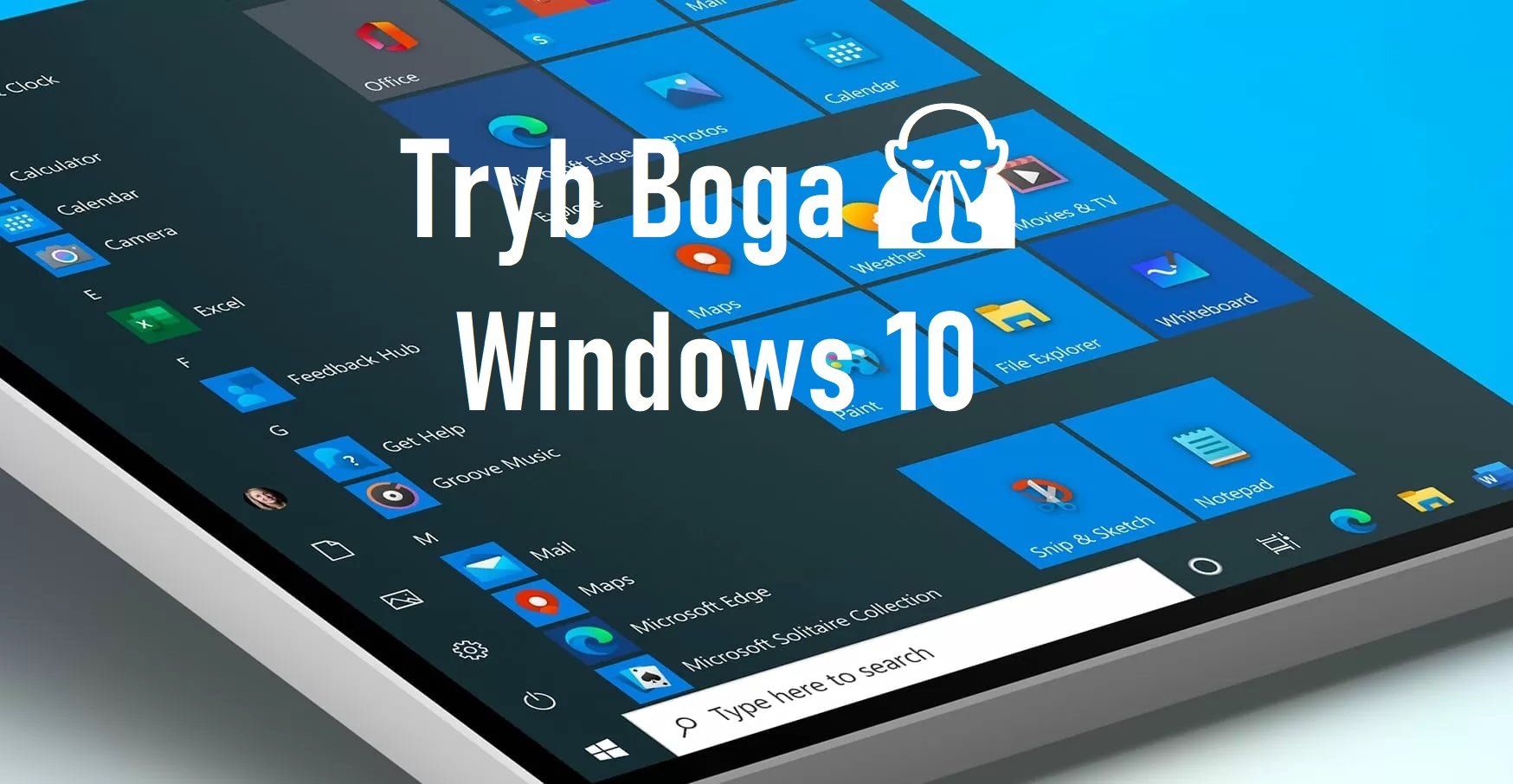 tryb Boga Windows 10