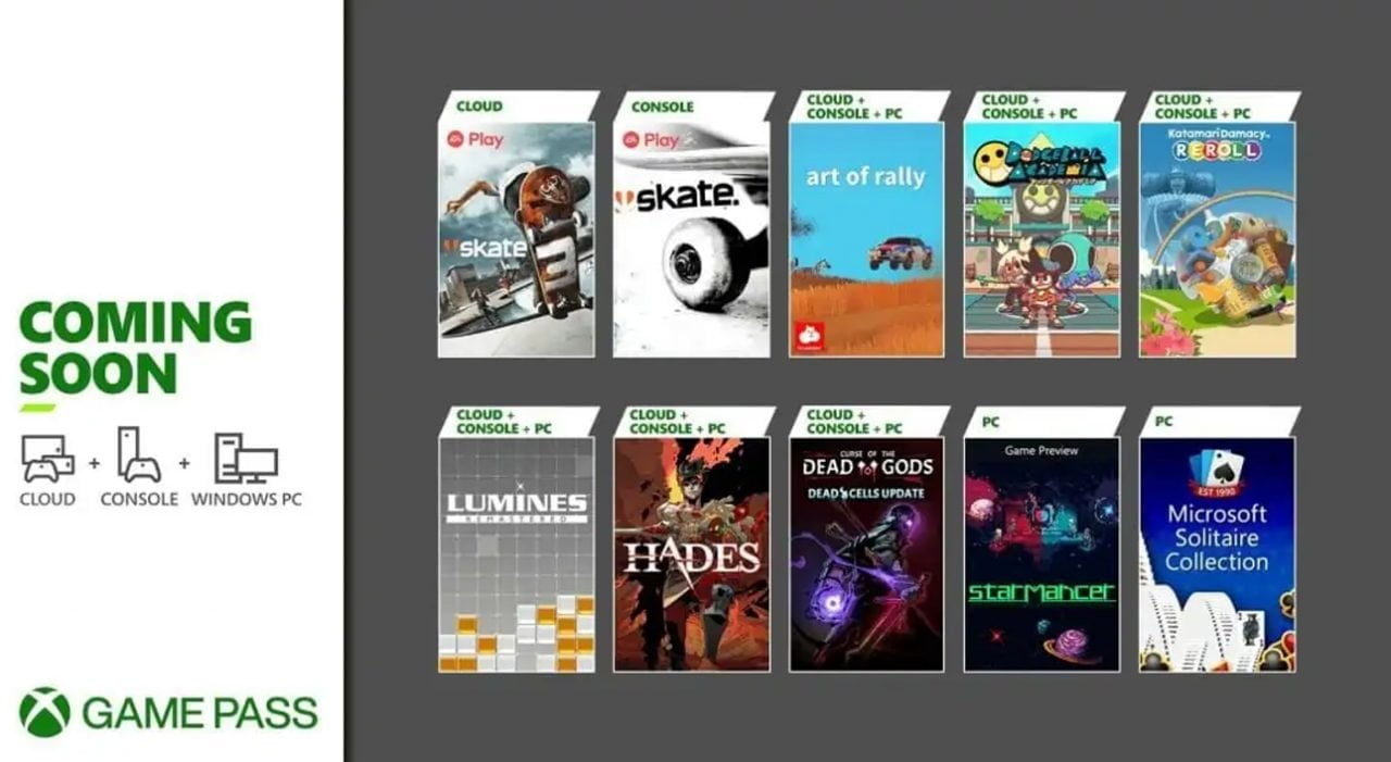 Xbox Game Pass sierpień 2021