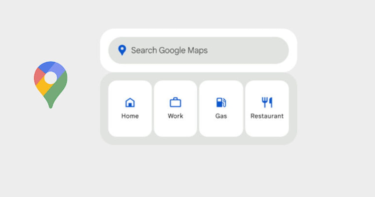 Mapy Google nowy widżet